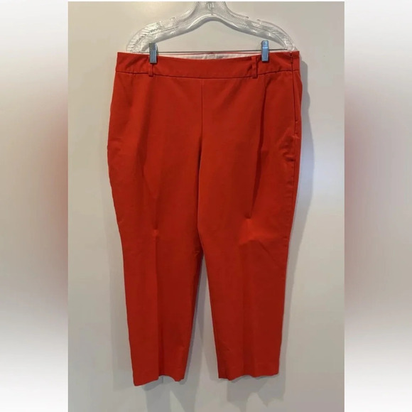 Talbots‎ Red Heritage Slimming Ankle Pants Women’s Size 16P (1070) - Picture 1 of 5